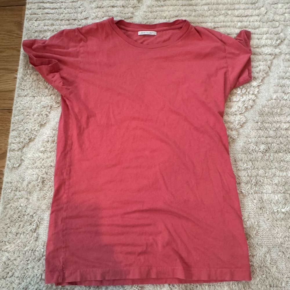 John Elliott Coral Crewneck Tee